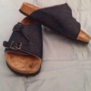 BRAND NEW denim Birkenstocks