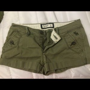 Army green shorts