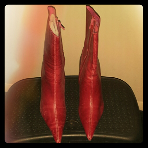 Pointed toe booties