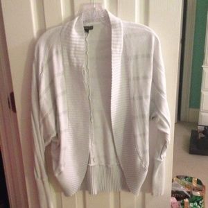 Silver and white cardigan