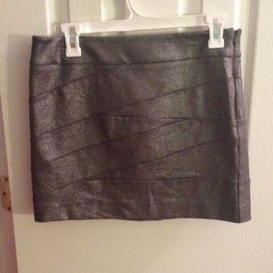 Metallic sparkle body con skirt