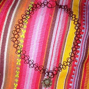 Homemade sunflower choker