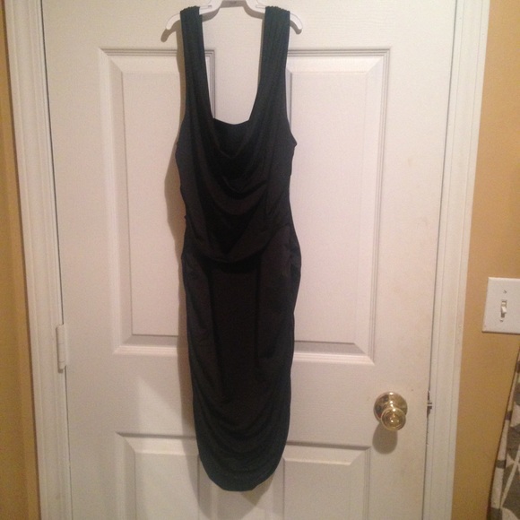 Forever 21 Ruched Black Dress