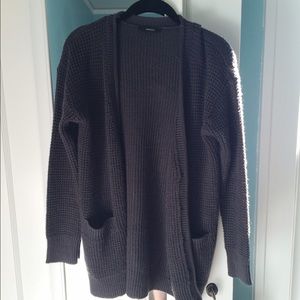 dark gray cardigan