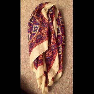 Patterned chiffon scarf