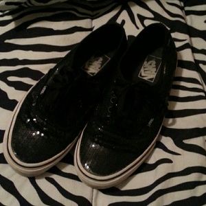 Sparkly vans size 8.5 women men its size 7
