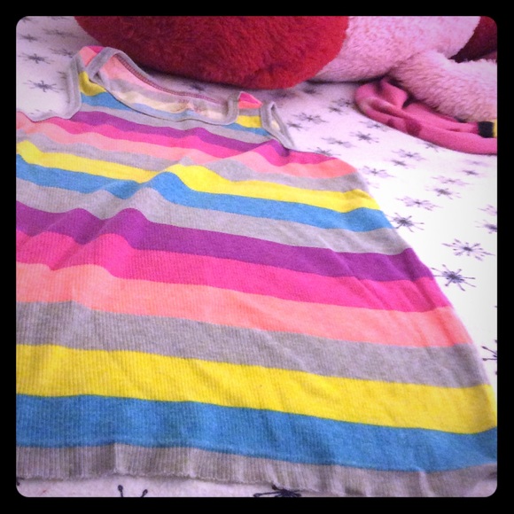 Rainbow striped tank top
