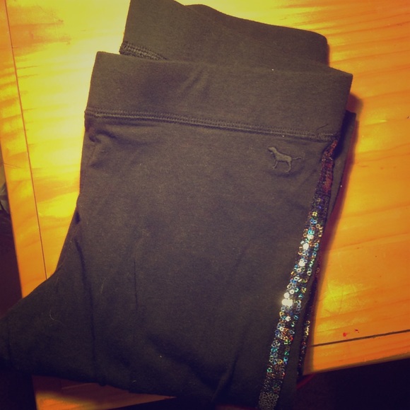 victoria secret yoga sequin pants