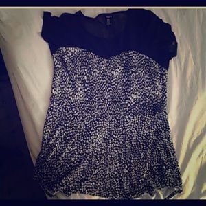 Torrid cheetah top peplum style