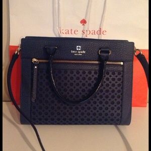 NWT Kate Spade French navy peri lane romy
