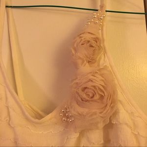 White and black dress