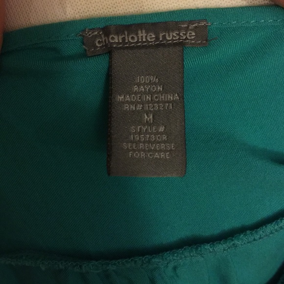 Teal tank top - Picture 3 of 4