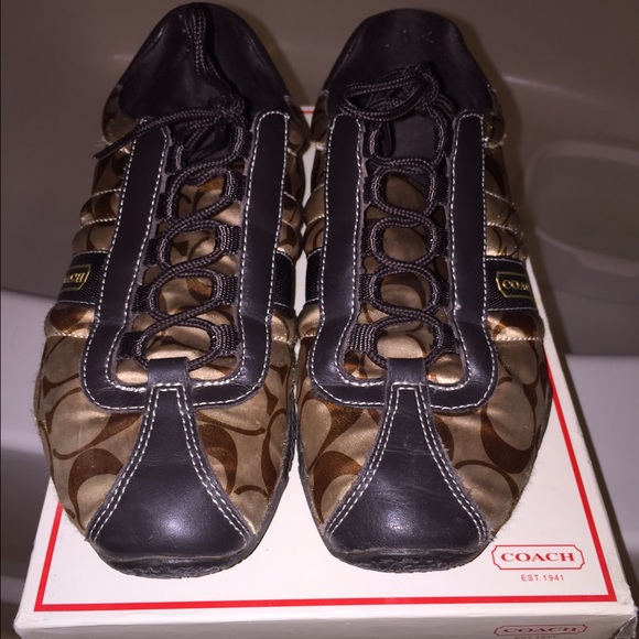 COACH Brown Tennis shoes size 7