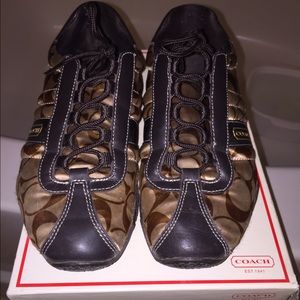 COACH Brown Tennis shoes size 7