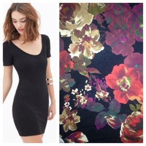 Floral bodycon dress