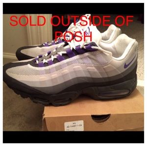 Men's Nike Air Max 95 No Sew Anthracite Pro Purple