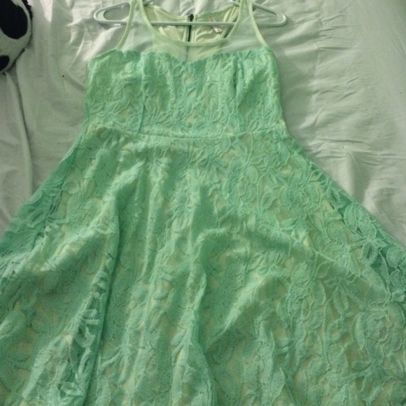 greenish color dress never worn