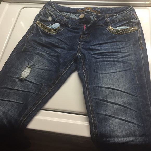 Sequence faded jeans