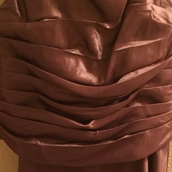 Bronze/Tan Colored Formal Dress