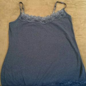Maurices blue beaded tank XL