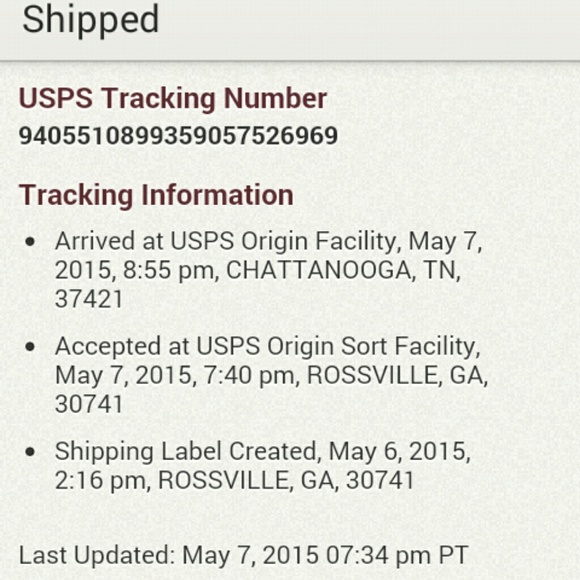 Tracking # for Melrose79