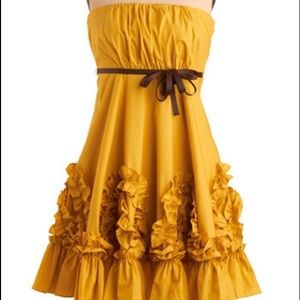NWOT Modcloth Ryu Yellow Sun Dress