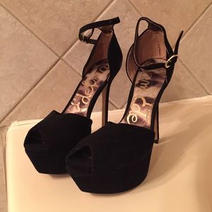 Sam Edelman Peep Toe Strap Heels