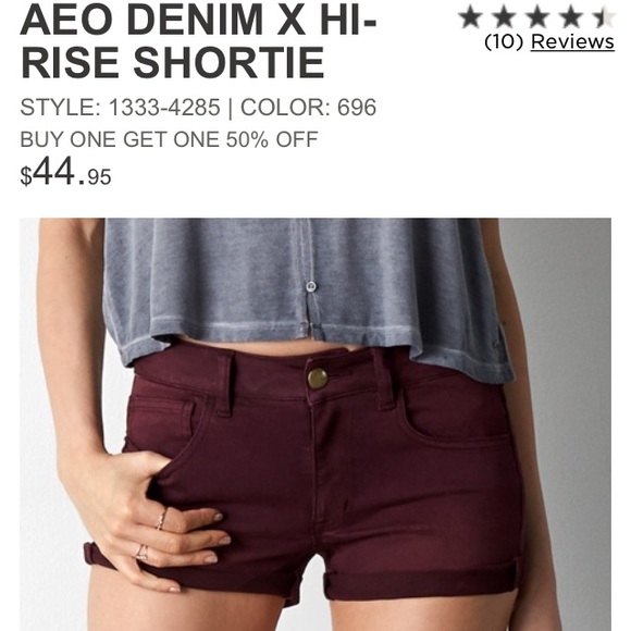 High waisted AEO shorts