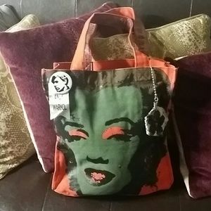 Marilyn Monroe Andy Warhol painting tote