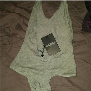 Missguided Grey Bodysuit