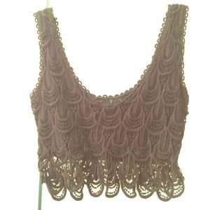 Lace crop top
