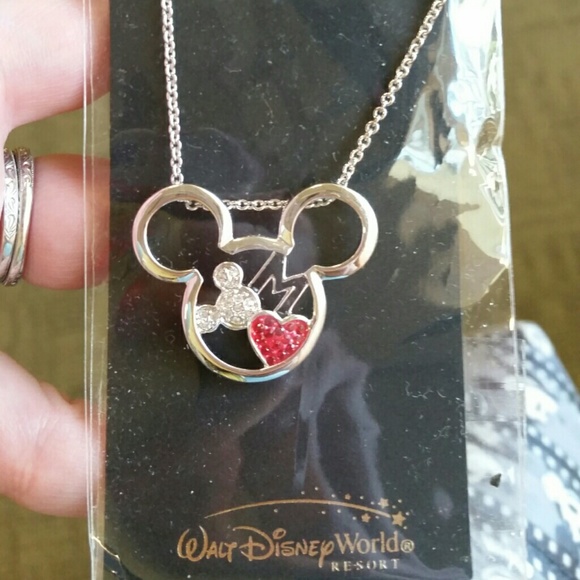 Mickey Charms Necklace with Swarovski crystals