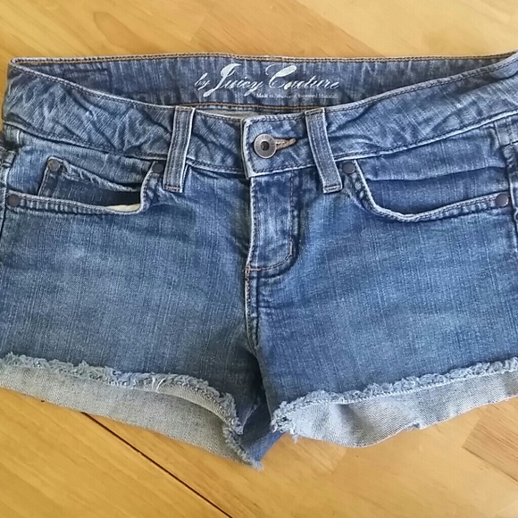 Juicy Couture Denim Shorts Sz 25 - Picture 2 of 4