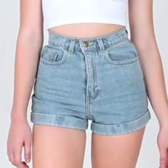 Medium stone washed shorts