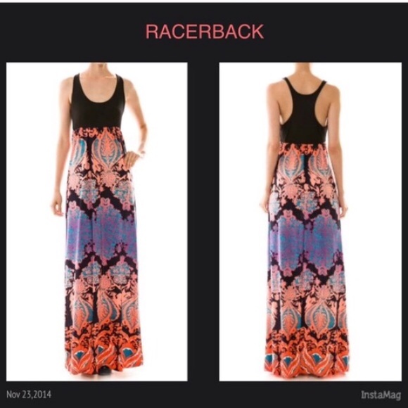 🌺HOST PICK 4/29🌺 AMAZING PRINT RACERBACK MAXI - Picture 2 of 2