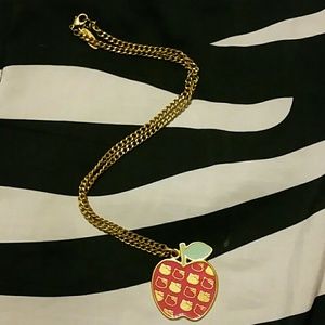 Pink & gold Hello Kitty Vintage Apple Necklace
