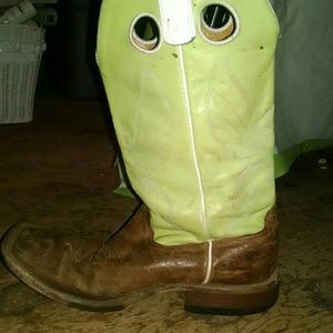 Mens Anderson bean square toe boots. Size8 1/2 d