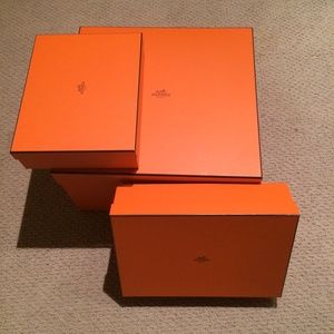Authentic Hermes Boxes - Medium & Small
