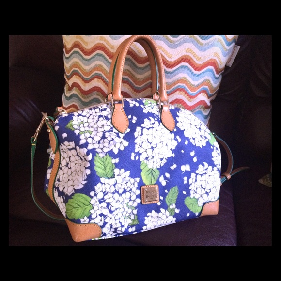 Authentic Dooney & Bourke Blue Satchel