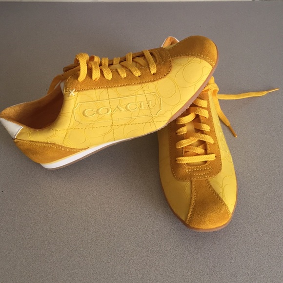 Coach yellow shoes Clearance