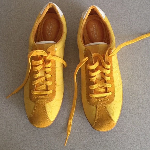 Coach yellow shoes Clearance