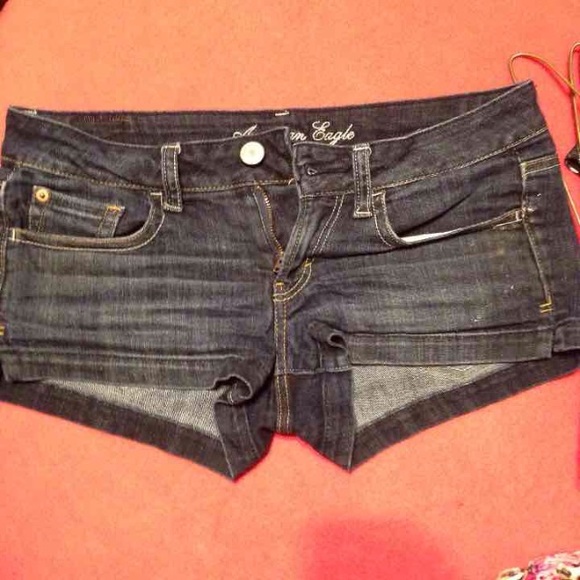 American Eagle Dark Denim Shorts