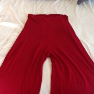 Comfy Red Yoga Pants