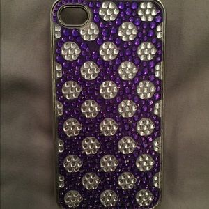 Rhinestone polka dot iPhone 4/4s case