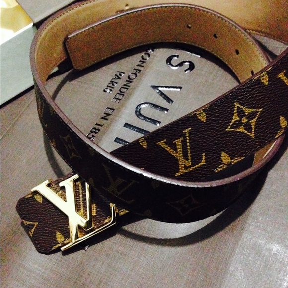 Louise Vuitton monogram belt