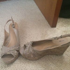 Cute tan wedges