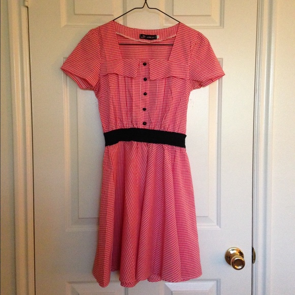 Plaid Red Dress