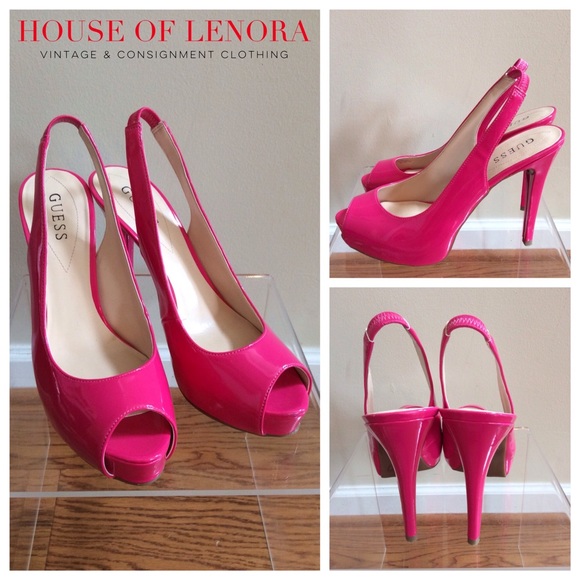 Guess Shoes - ⚡️FINAL SALE ⚡️GUESS Pink Peep Toe Heel