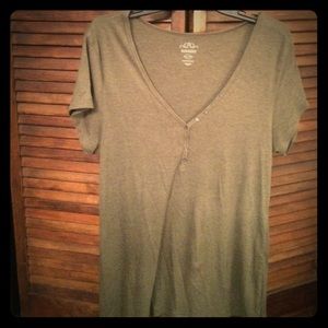 Dark green relaxed fit t-shirt