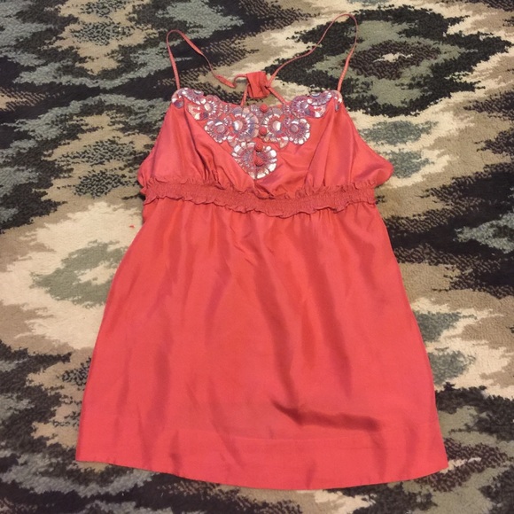 BCBG MAX AZRIA strappy top size S